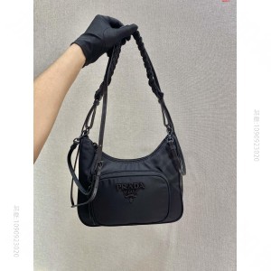 新款编织新款秋冬款尼龙编织绳 高仿普拉达女包 精仿普拉达女包