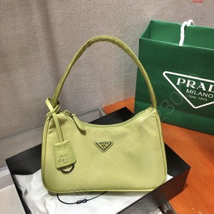 新色Hobo包牛油果原单品质升级板 高仿普拉达包包 A货普拉达女包 原单普拉达