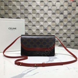 CL家新品TRIOMPHE花料斜挎包 高仿赛琳包包 精仿赛琳女包 原版赛琳女包 A货赛琳女包 原单赛琳女包
