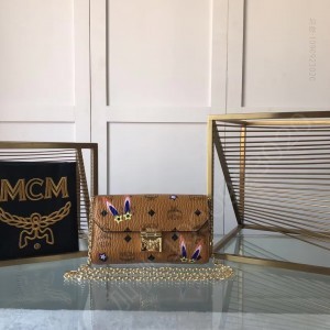 高端MCM多功能Mille翻盖斜挎包 高仿MCM包包 精仿MCM女包 原版MCM女包 A货MCM女包 原单MCM女包