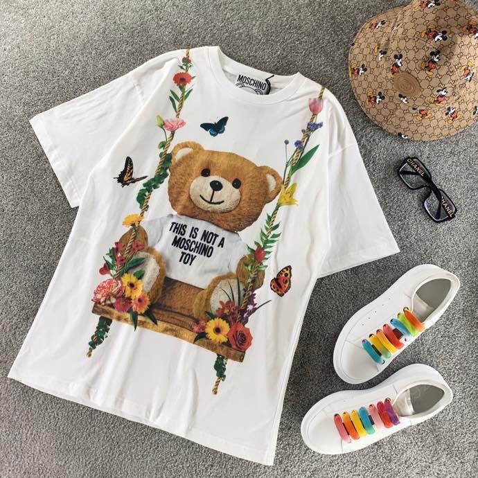 Moschino 莫斯奇诺 经典荡秋千熊短袖T恤