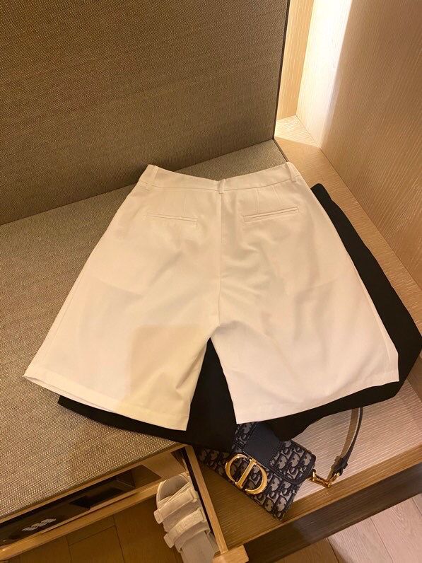 新款短裤CD小蜜蜂 刺绣 西装五分裤 工装裤