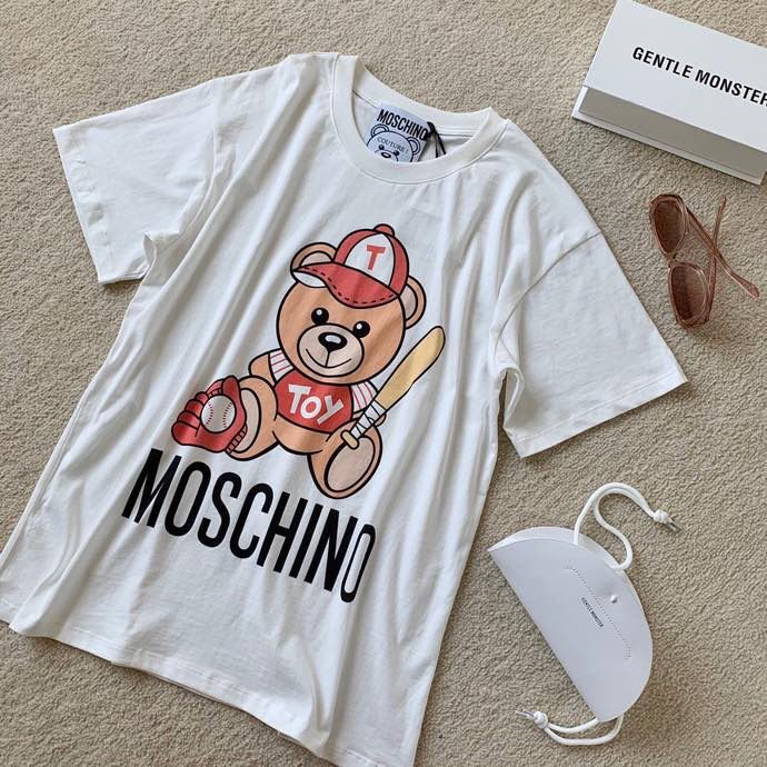 Moschino 2023SS 棒球小熊T恤