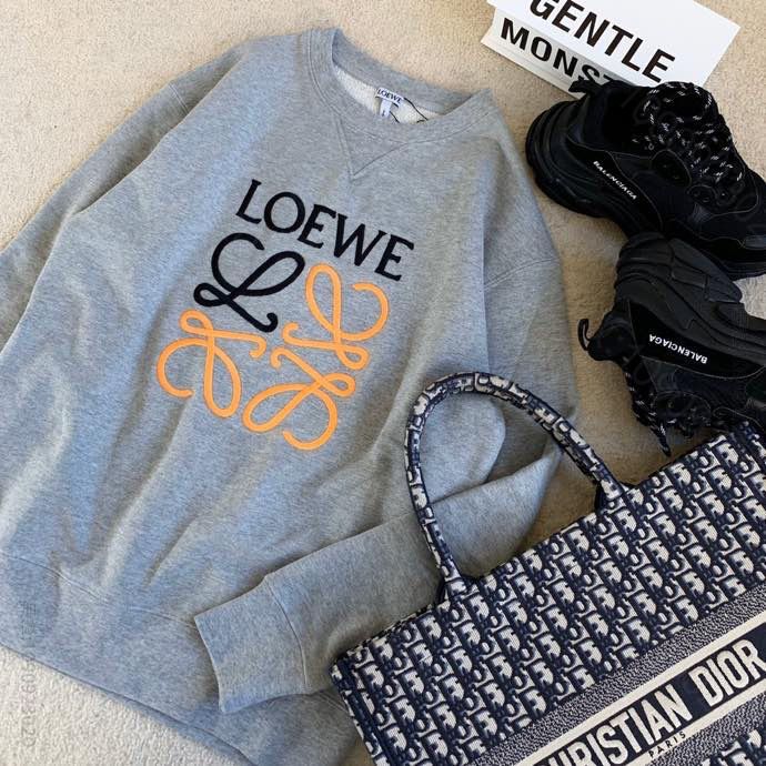 M107087_罗意威女装卫衣 Loewe 2023FW 经典刺绣卫衣 原单罗意威卫衣