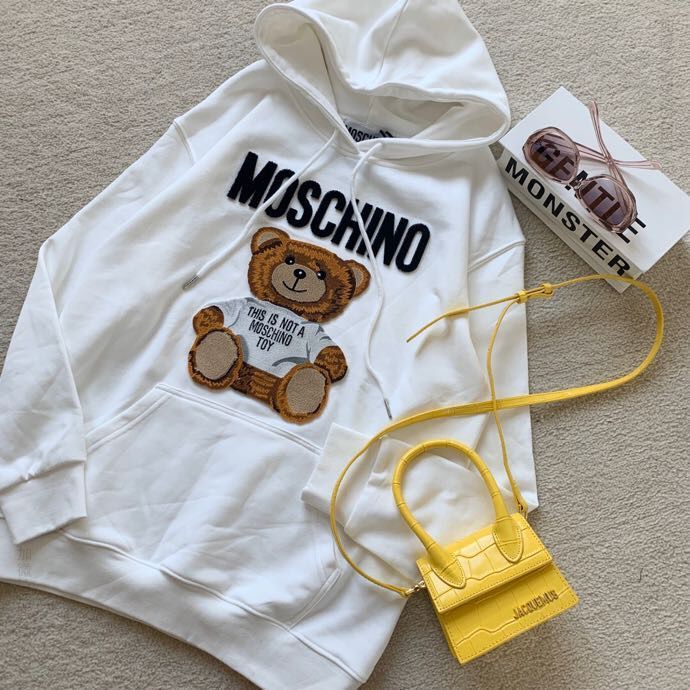 Moschino 20A.W新款牙刷绣小熊卫衣