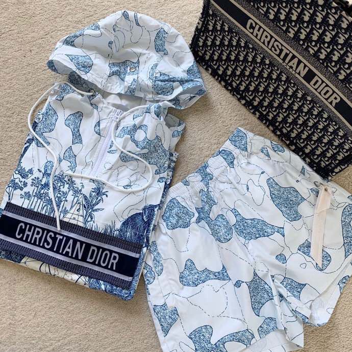 Dior 2023A.W早秋最新款套装Around The World连帽冲锋衣