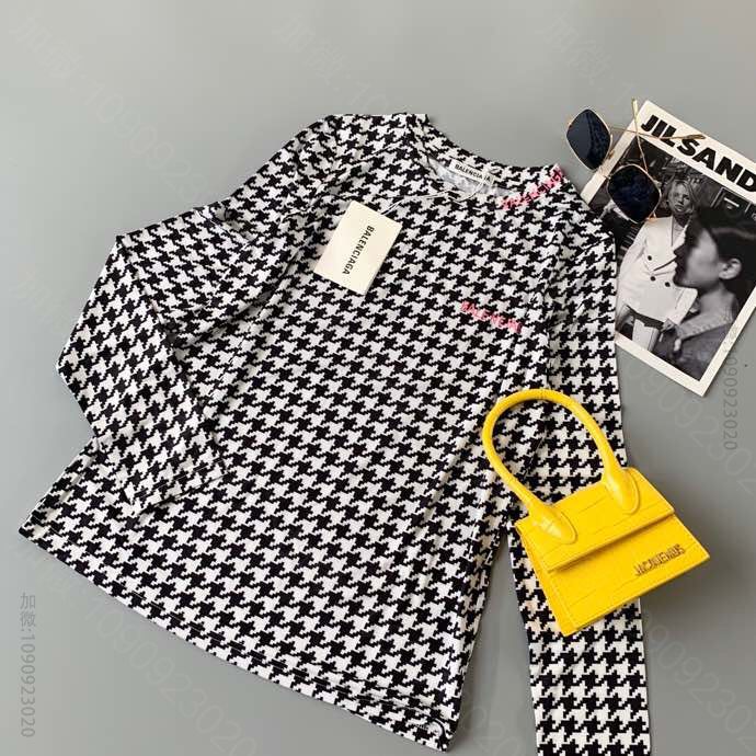 Balenciaga 20AW 性冷淡风千鸟格打底衫
