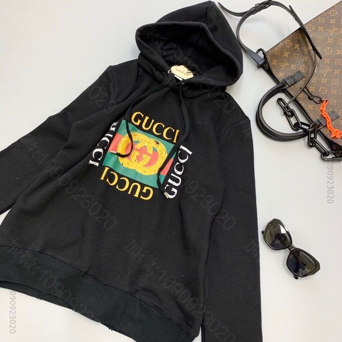 Gucci 经典双G方块印花卫衣