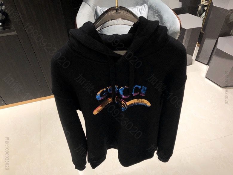 Gucci 早春新款珠片刺绣卫衣