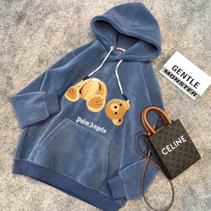 Palm Angels 20AW羊羔毛断头熊卫衣