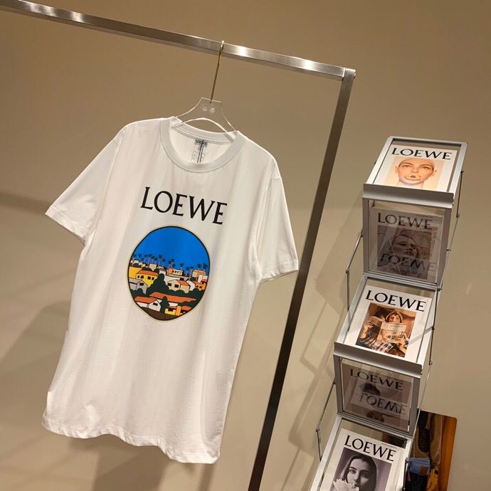 高仿罗意威女装短袖T恤 罗意威女装T恤 LOEWE x KenPrice最新胶囊系列T恤 原单罗意威短袖T恤 