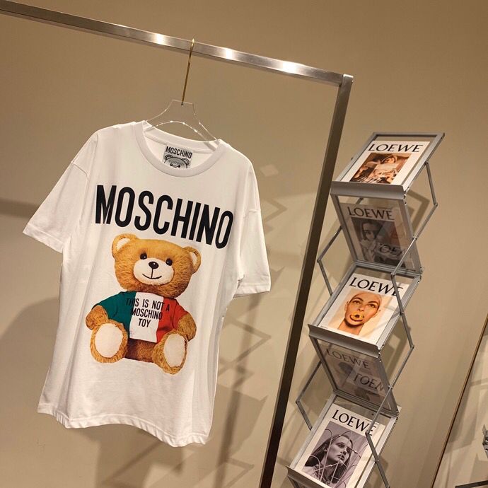 莫斯奇诺女装短袖衫 Moschino 2023ss新款小熊T恤 原单莫斯奇诺短袖衫 