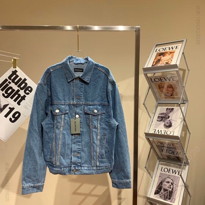 Balenciaga 21ss多国语言牛仔外套
