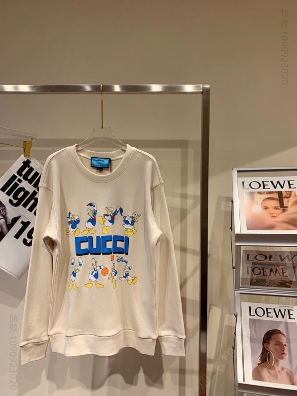 Gucci x Disney迪士尼联名唐老鸭连帽卫衣
