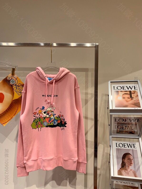 Gucci x Disney迪士尼联名唐老鸭连帽卫衣