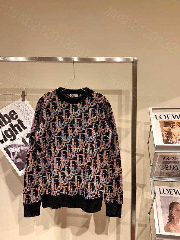 高仿迪奥女装毛衣 迪奥女装毛衣 Dior 20AW幻彩毛衣 原单迪奥毛衣 