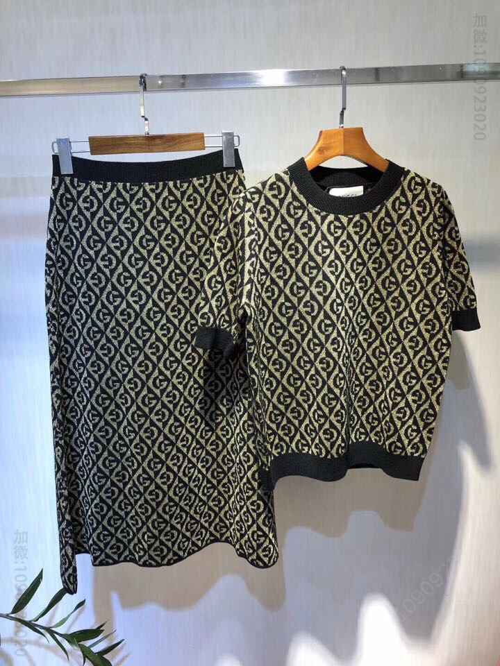 古奇金属丝混纺针织系列套装