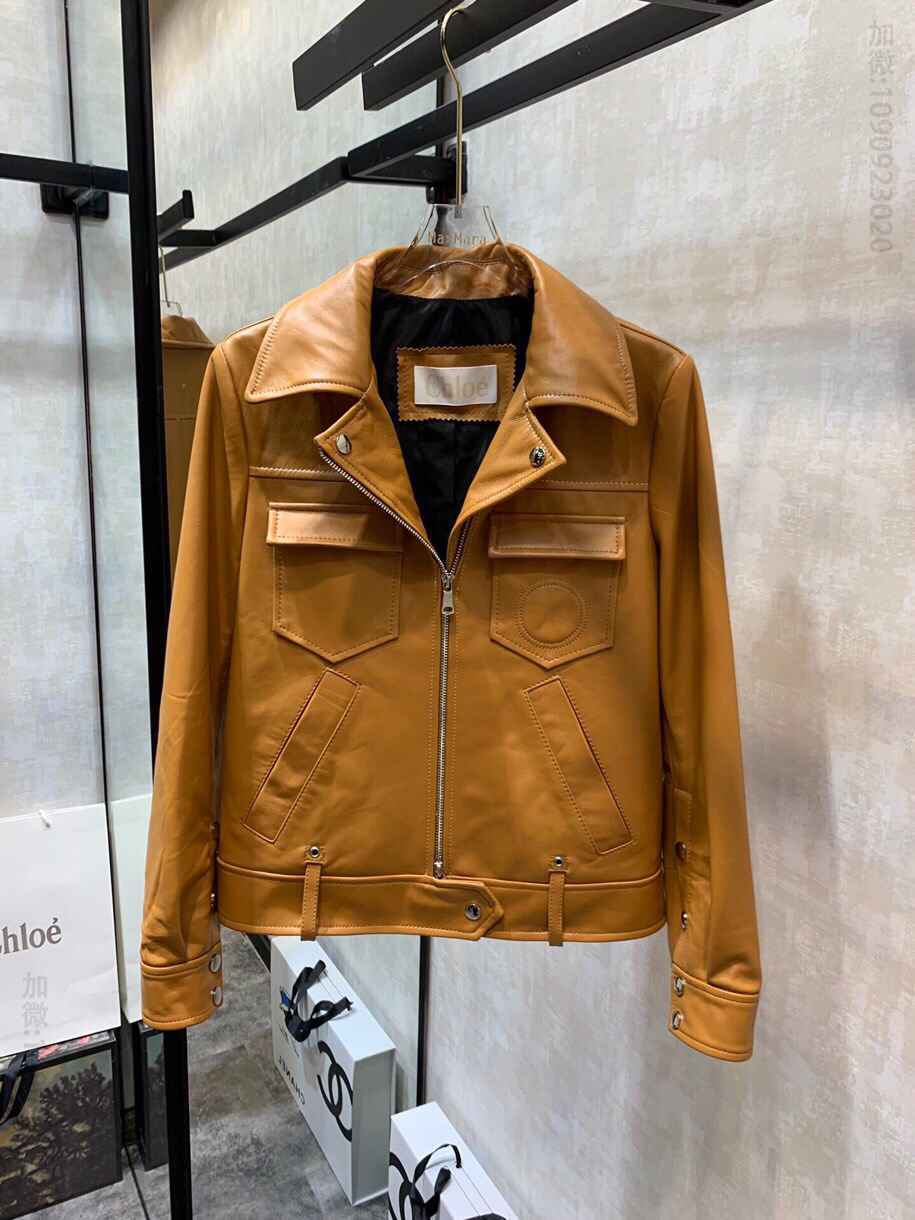 克洛伊 Chloe 2023早秋新款皮衣时装周走秀款