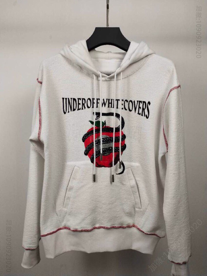 Off-White x Undercover 联名双面穿‎著骷髅印花连帽卫衣