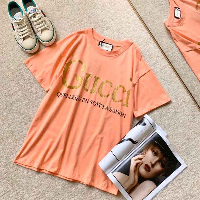 Gucci闪光印花T恤615044Gucci 2023ss 最新限定款！金粉...