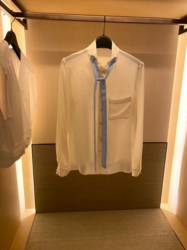 新款真丝衬衫GG 品质超好 性价比极高的一款真丝上衣 100%双绉加厚真丝