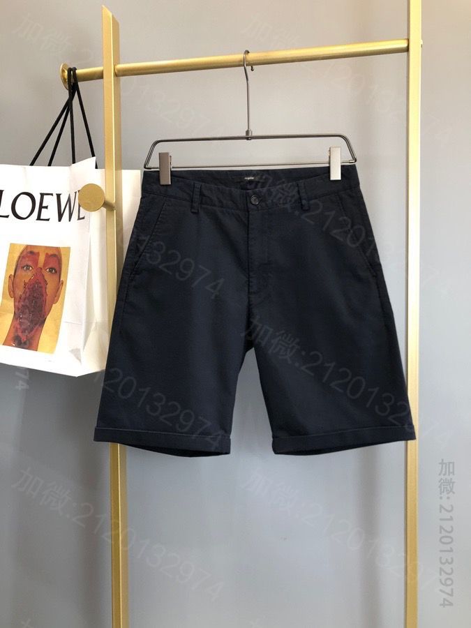 高仿杰尼亚男装短裤 杰尼亚男装短裤 EZ 杰尼亚 20SS 斜纹棉质纯色短裤 原单杰尼亚短裤 