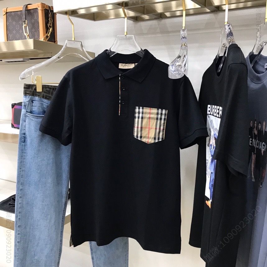 BBR 2023经典净版小兜拼袖翻领polo衫