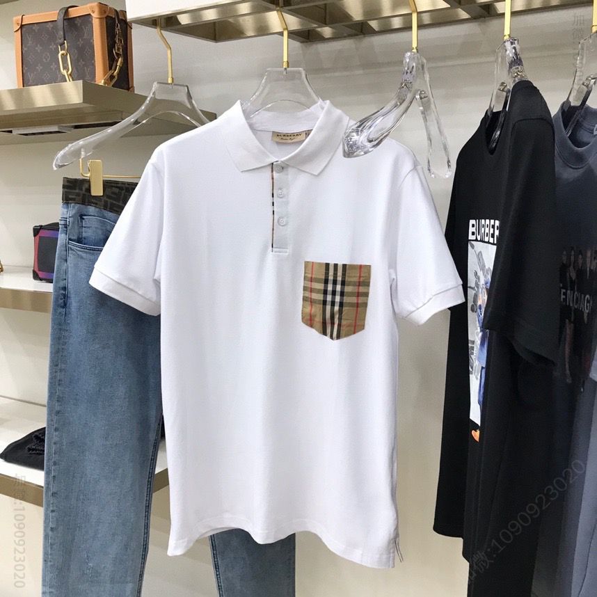 BBR 2023经典净版小兜拼袖翻领polo衫