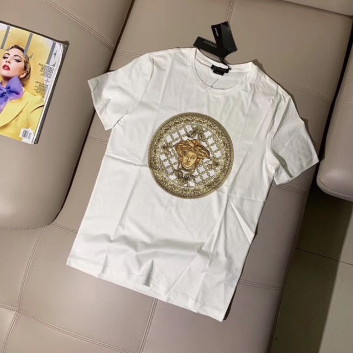 Versace范思哲男士2023春夏圆领短袖T恤衫