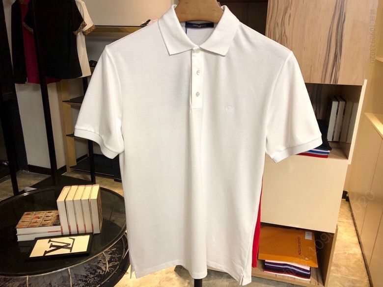 LV 正品渠道高端丝光棉 顶尖品质 翻领短袖T恤