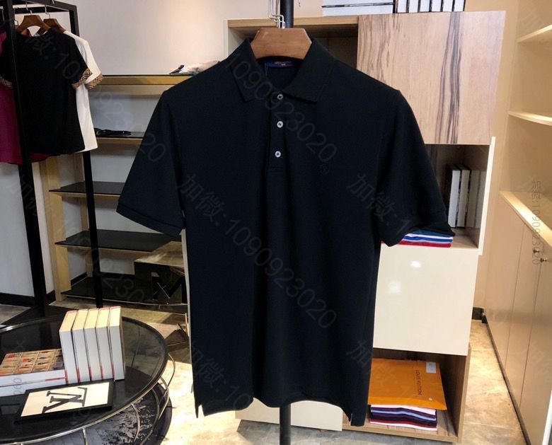 LV 正品渠道高端丝光棉 顶尖品质 翻领短袖T恤