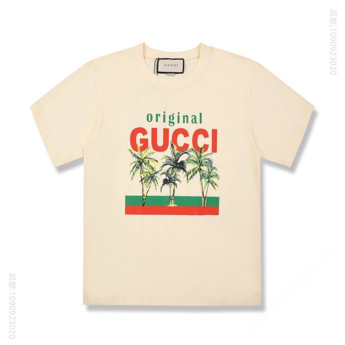 新款上架2023夏季新款 GUCCI热带雨林时尚T恤