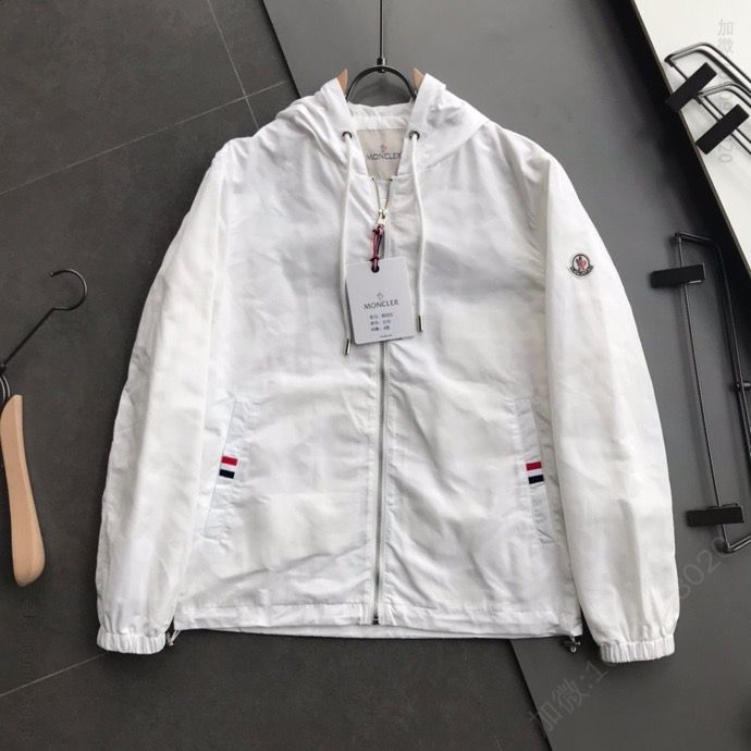 moscho2023ss新款三标齐全男士连帽风衣夹克