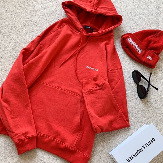 Balenciaga 20FW早秋新款经典字母连帽卫衣