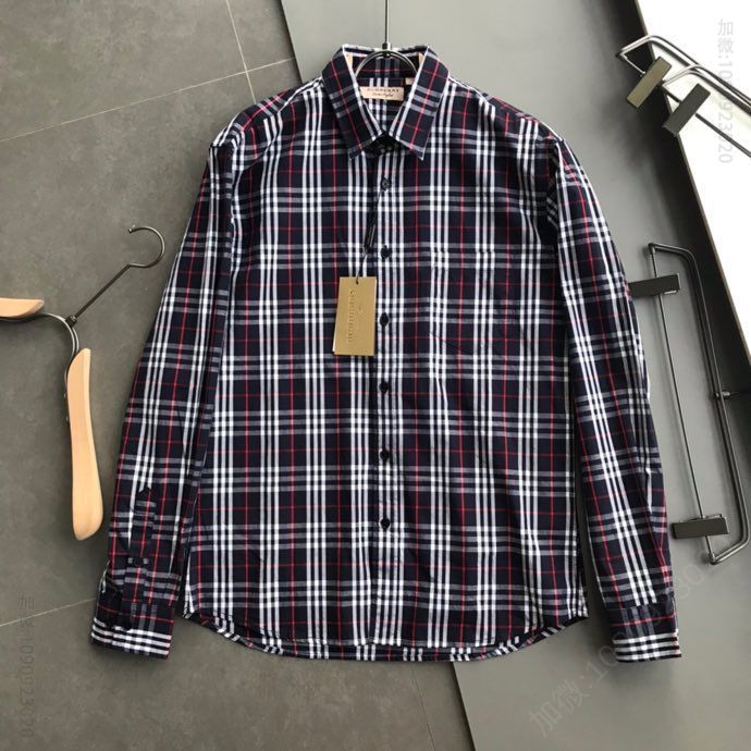 BURBERRY/巴宝莉BBR彩虹格子长袖衬衫