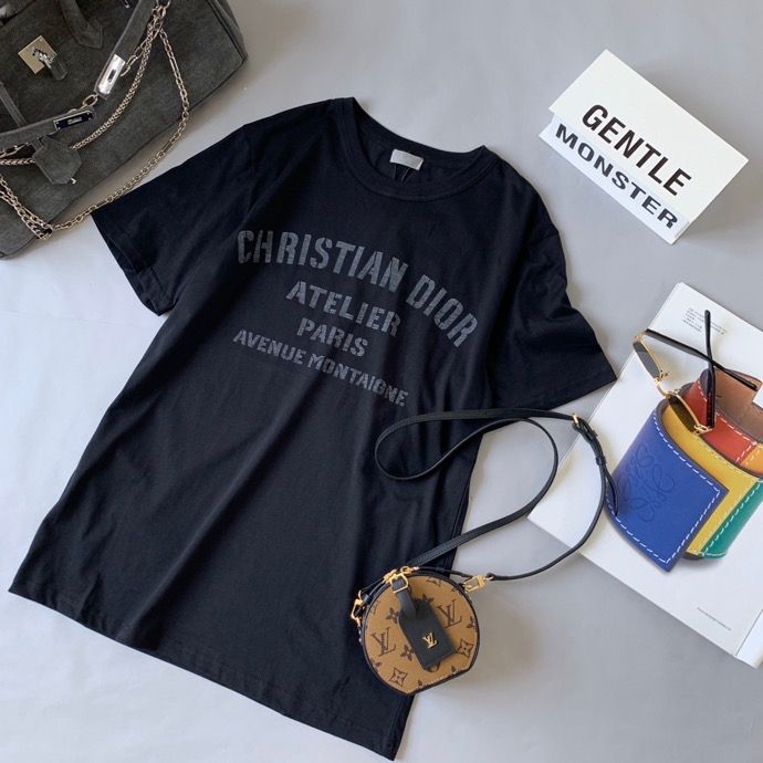 迪奥男装短袖polo衫 Christian Dior Atelier经典字母T恤 原单迪奥短袖polo衫 
