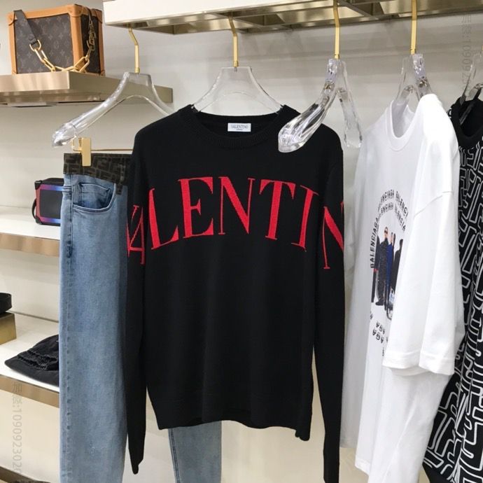 VLTN 20FW 新款嵌花休闲毛衫