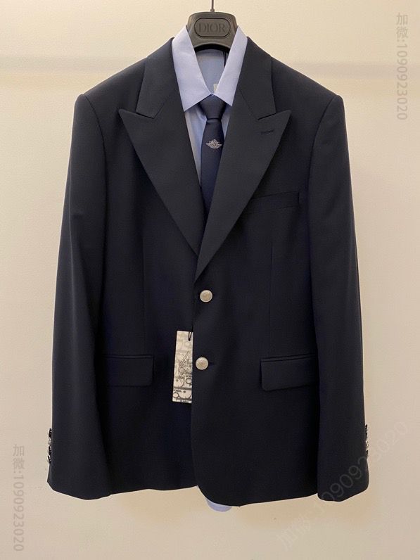 三件套Air x dior 2023世纪联名系列王俊凯黄轩同款联名至高套西+真丝logo领带西装套装