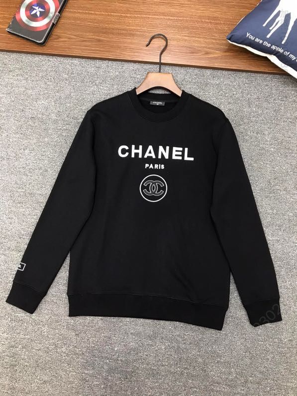 香儿CHANEL 2023新款高端刺绣系列标志字母圆领卫衣