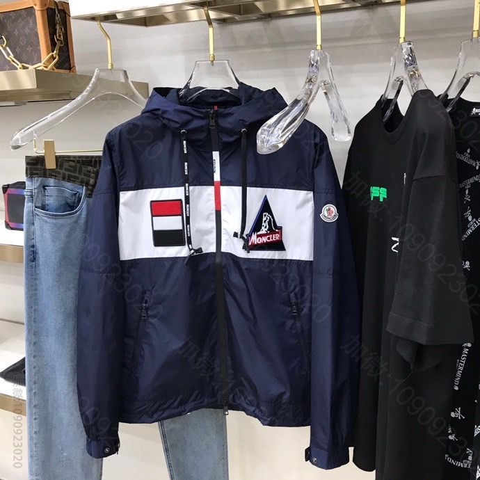 MON 20Fw新款拉链连帽夹克风衣