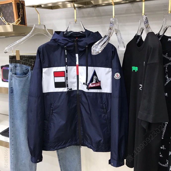 MON 20Fw新款拉链连帽夹克风衣