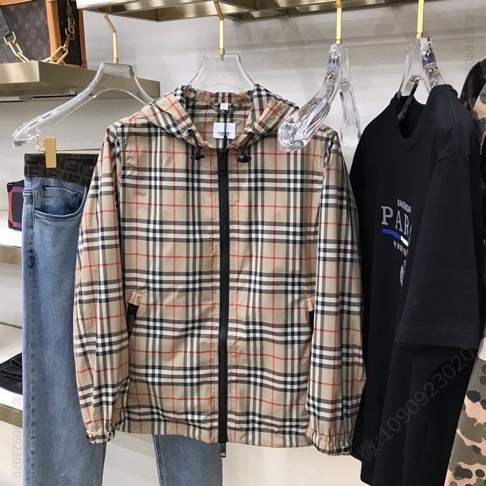BBR 20Fw 新季经典格纹防风连帽夹克
