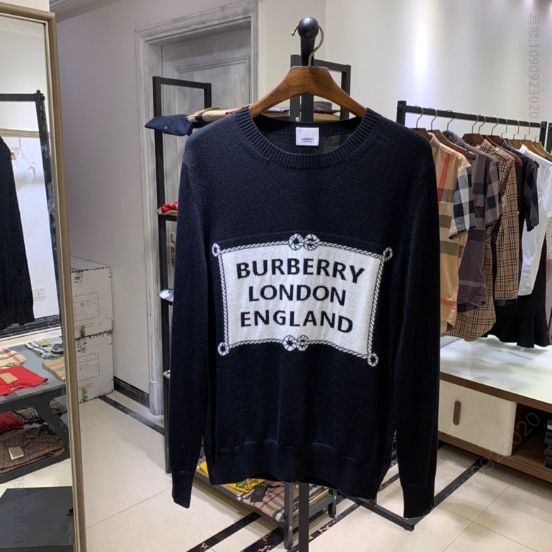 2023秋冬 BuR前幅嵌花图案毛衣