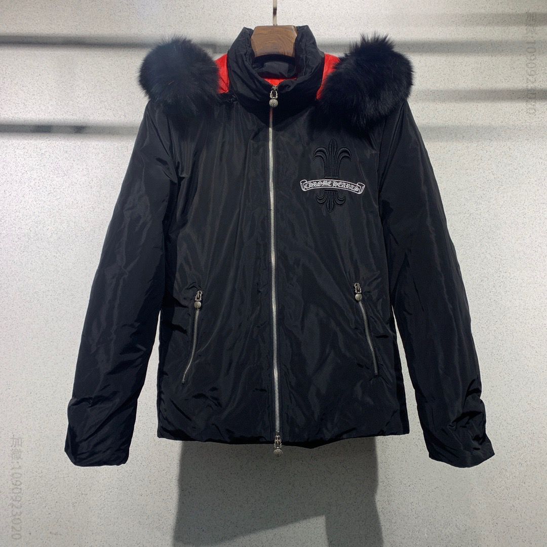 克罗家20秋冬新款 狐狸毛领羽绒服