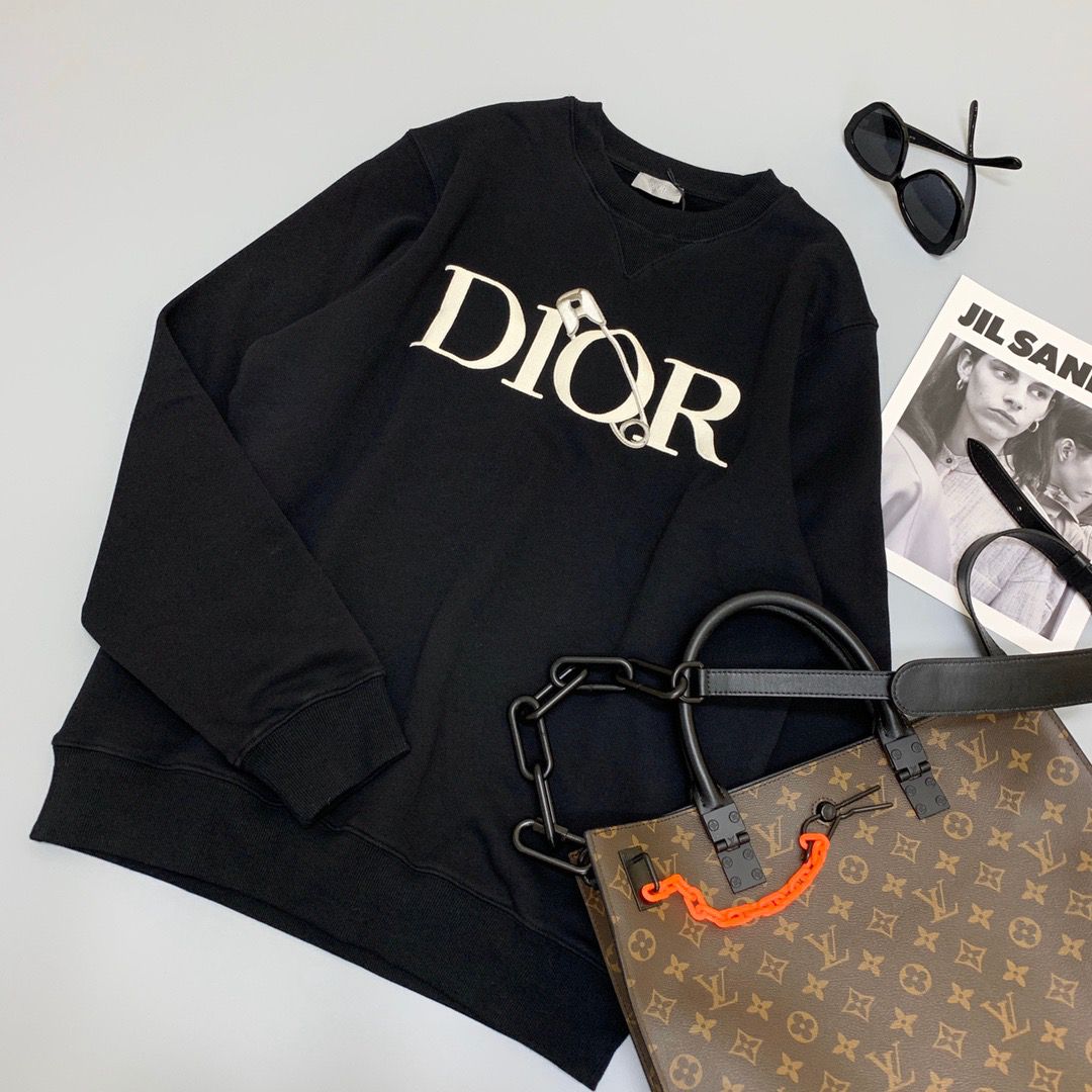 Dior 20AW「全新系列」别针字母刺绣卫衣
