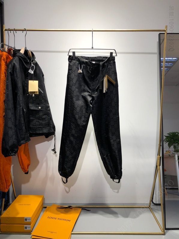 guccy 20Fw OFF The Grid系列 双G提花拉链尼龙套装夹克