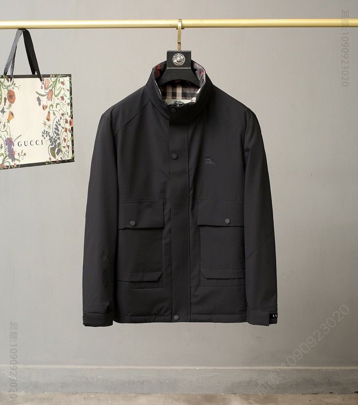 巴宝莉羽绒服男士羽绒服外套