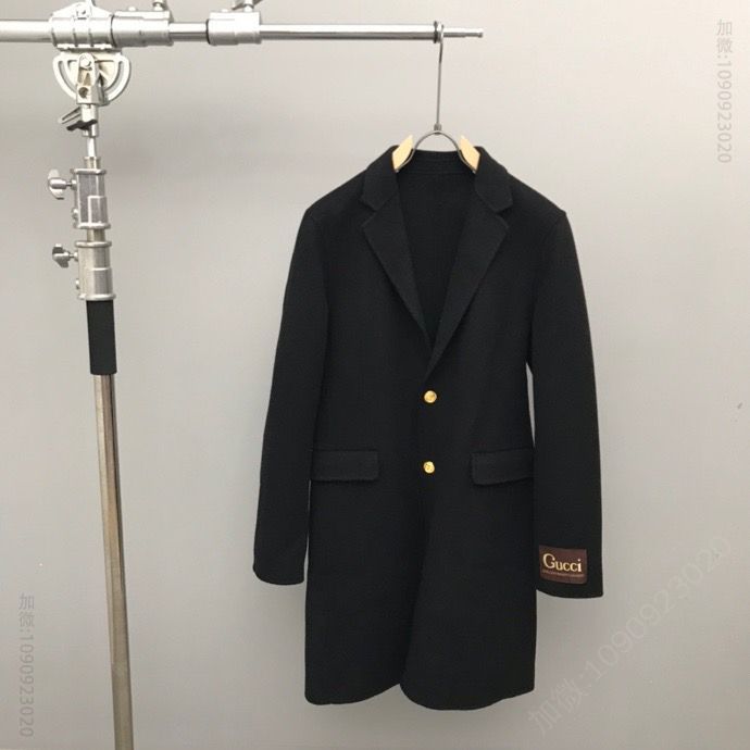 Gucci 三标齐全原版水洗麦男士优雅气质款羊绒大衣