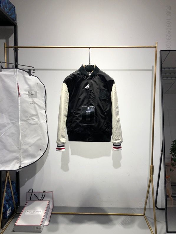 法国羽皇Mo家 2023新品 鼠年限定皮袖棒球夹克外套羽绒服