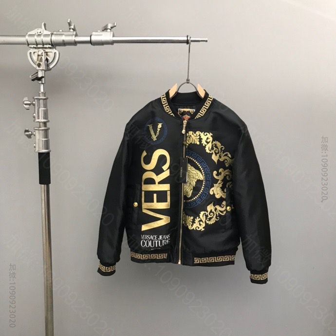 versace新款三标齐全原版水洗麦秋冬GW同步新款羽绒棉服官网同步棉服外套